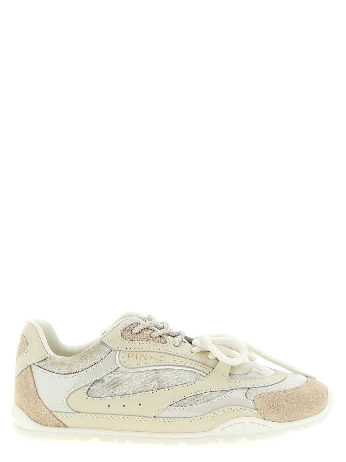White Leather Low Top Sneakers