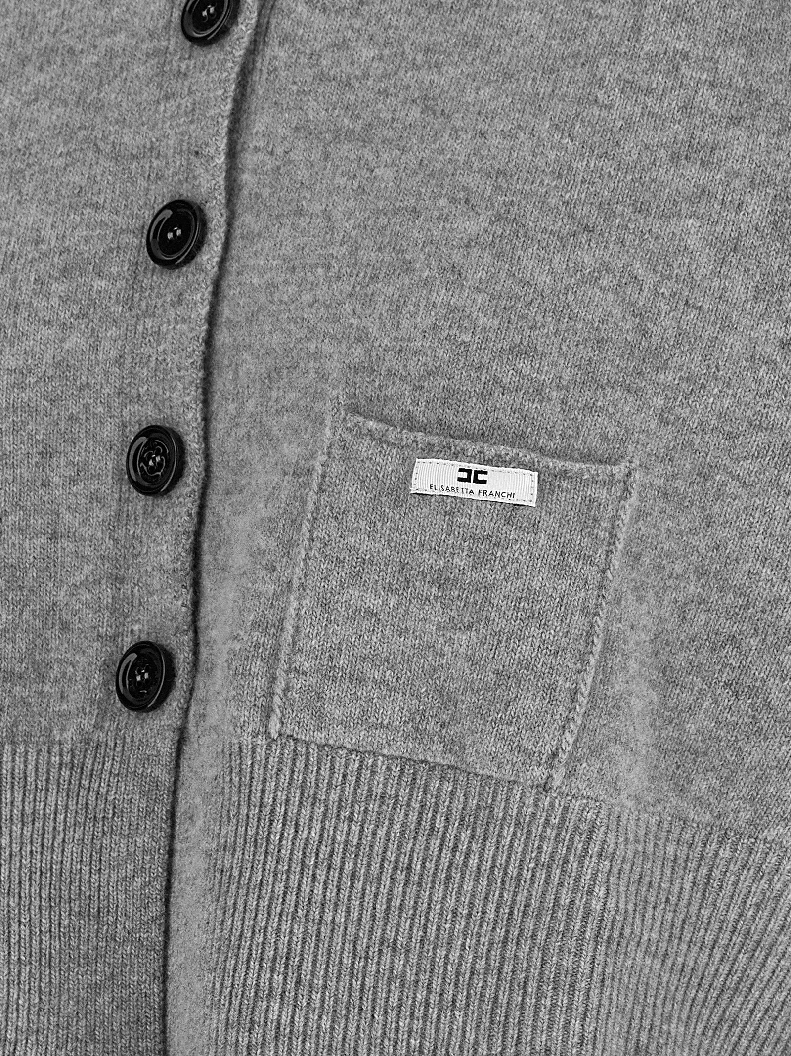 Gray Wool Cardigan