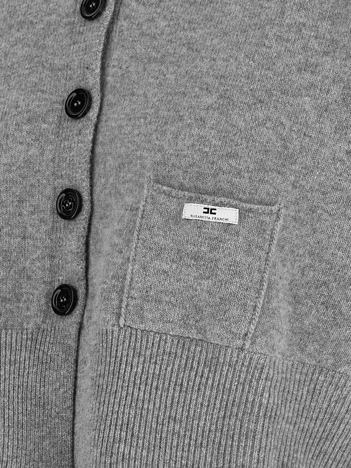 Gray Wool Cardigan