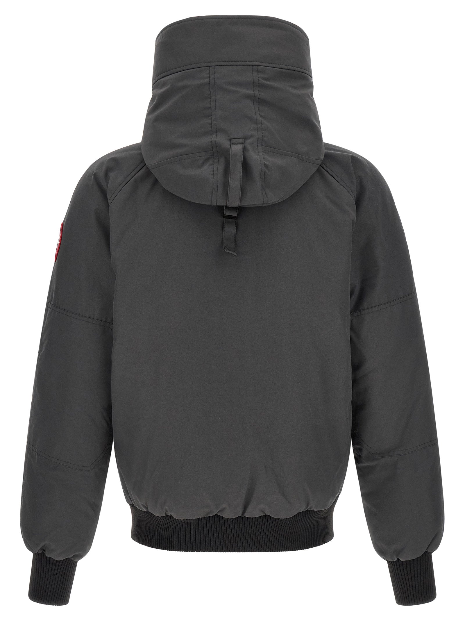 Gray Polyester Bomber