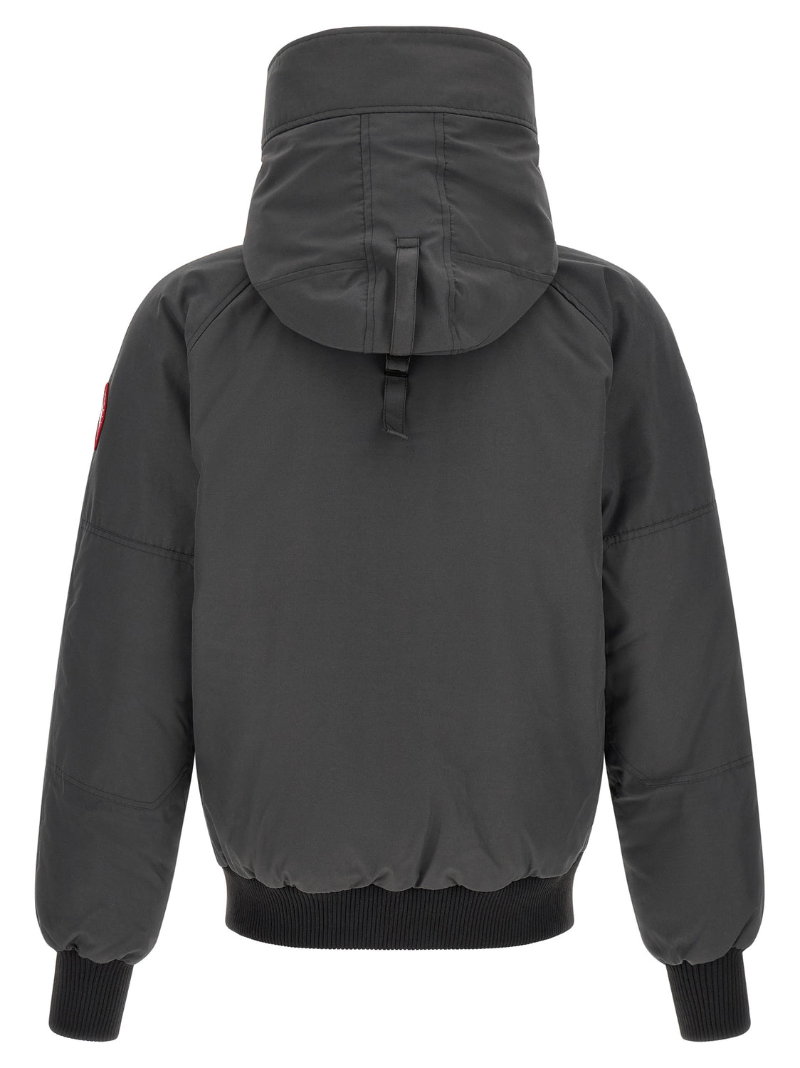 Gray Polyester Bomber