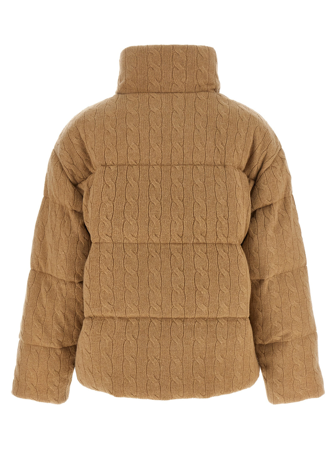 Beige Wool Full-Length Jacket