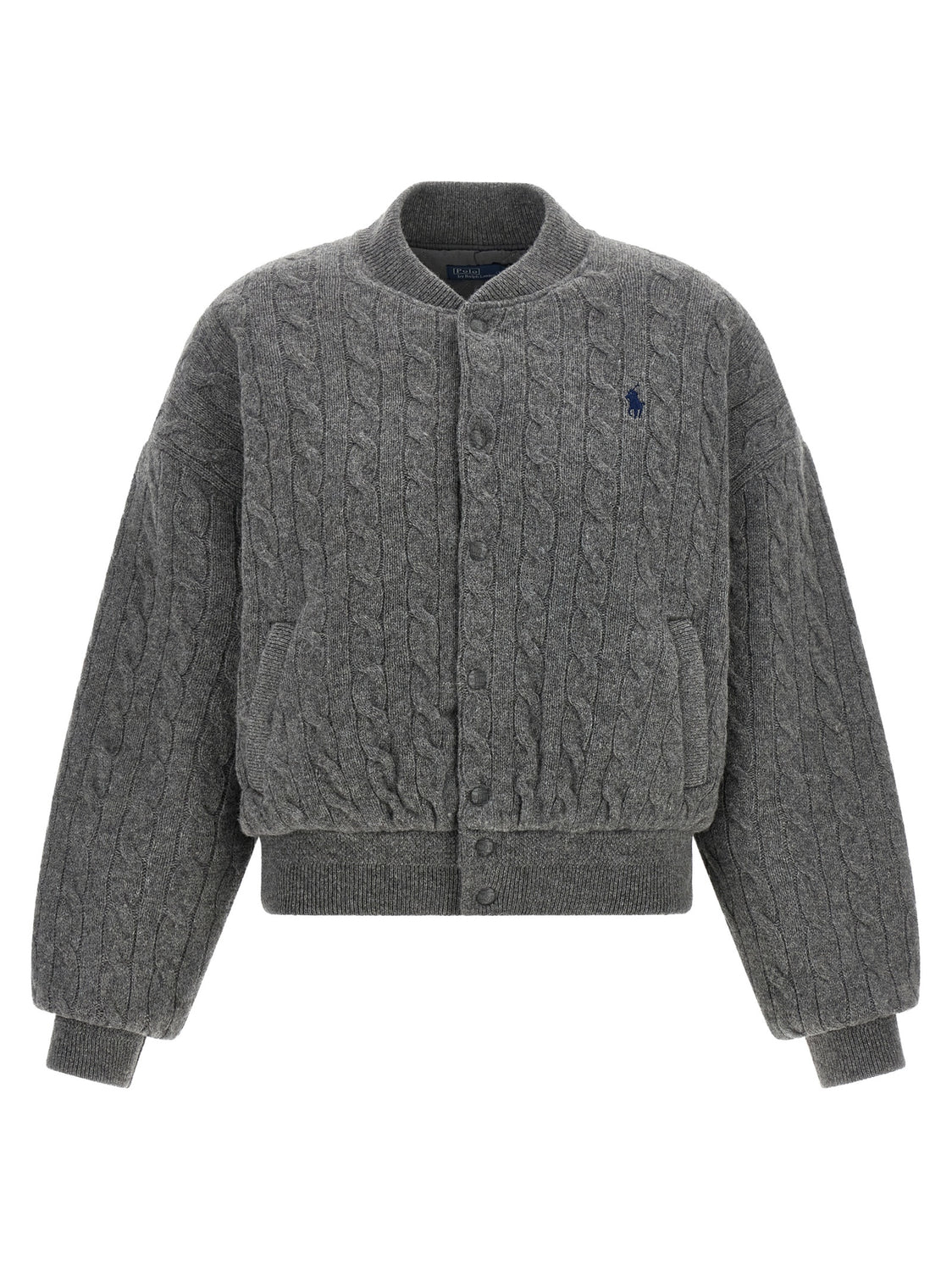 Gray Wool Bomber