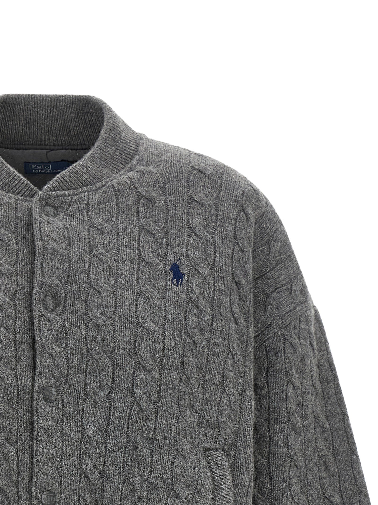 Gray Wool Bomber