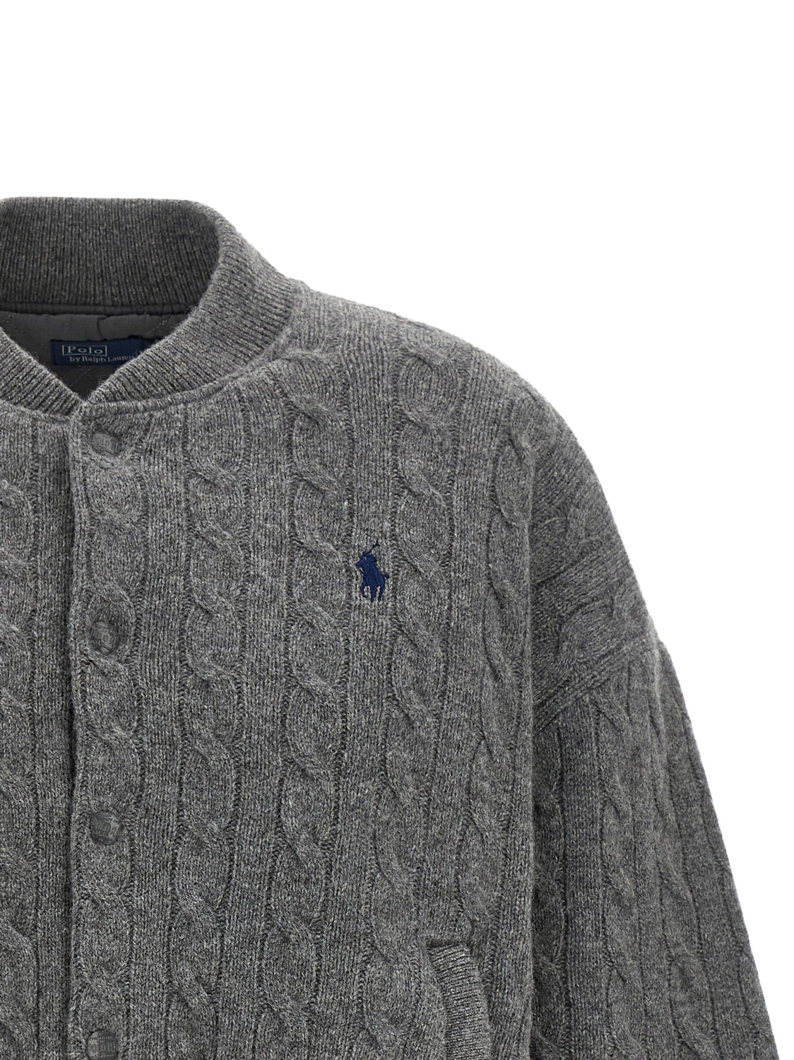 Gray Wool Bomber