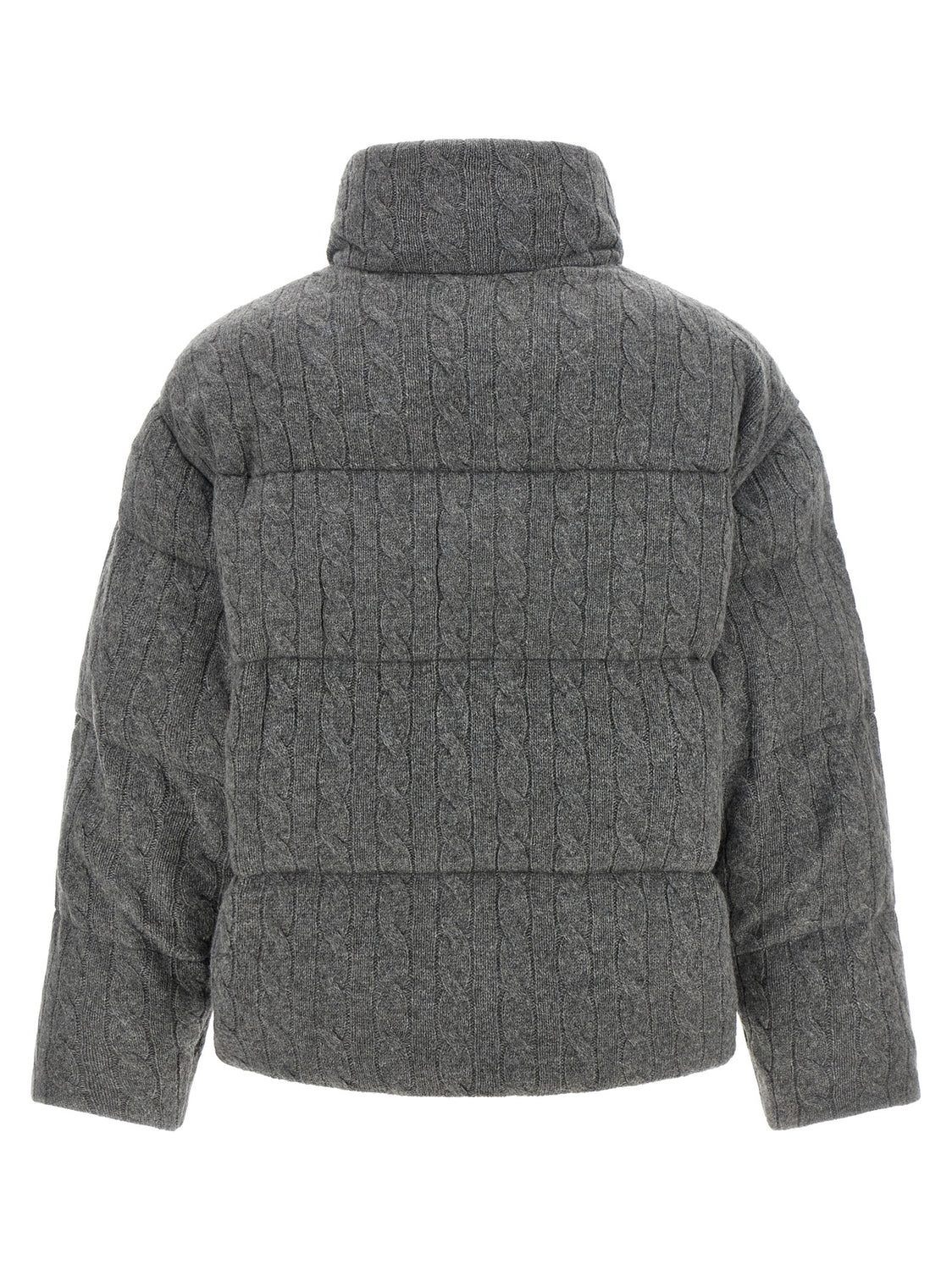 Gray Wool Full-Length Jacket