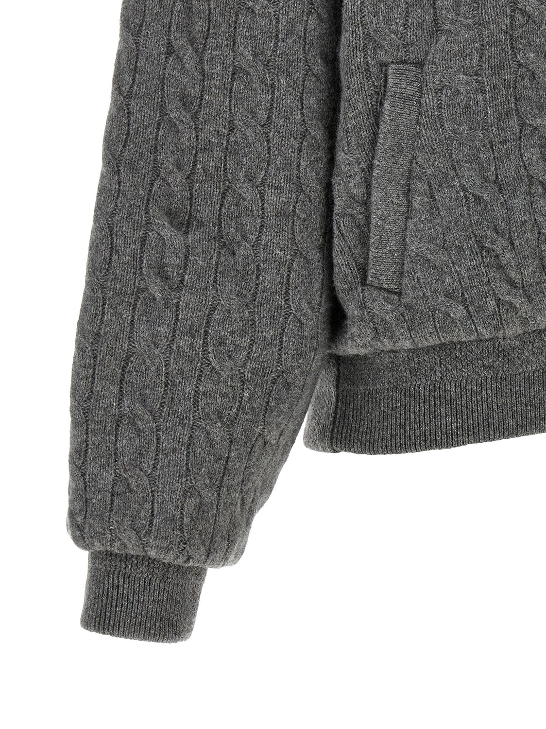 Gray Wool Bomber