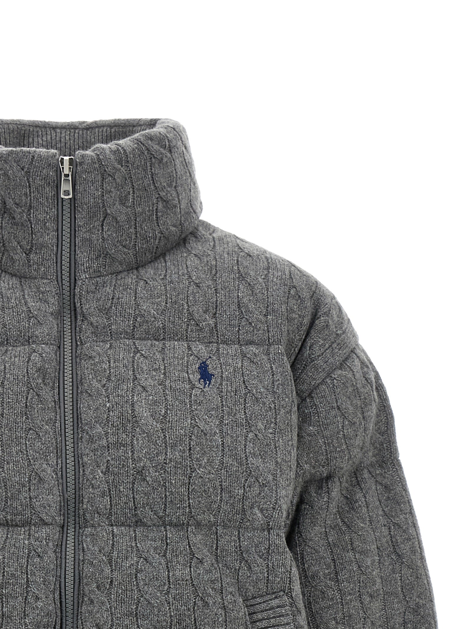 Gray Wool Full-Length Jacket