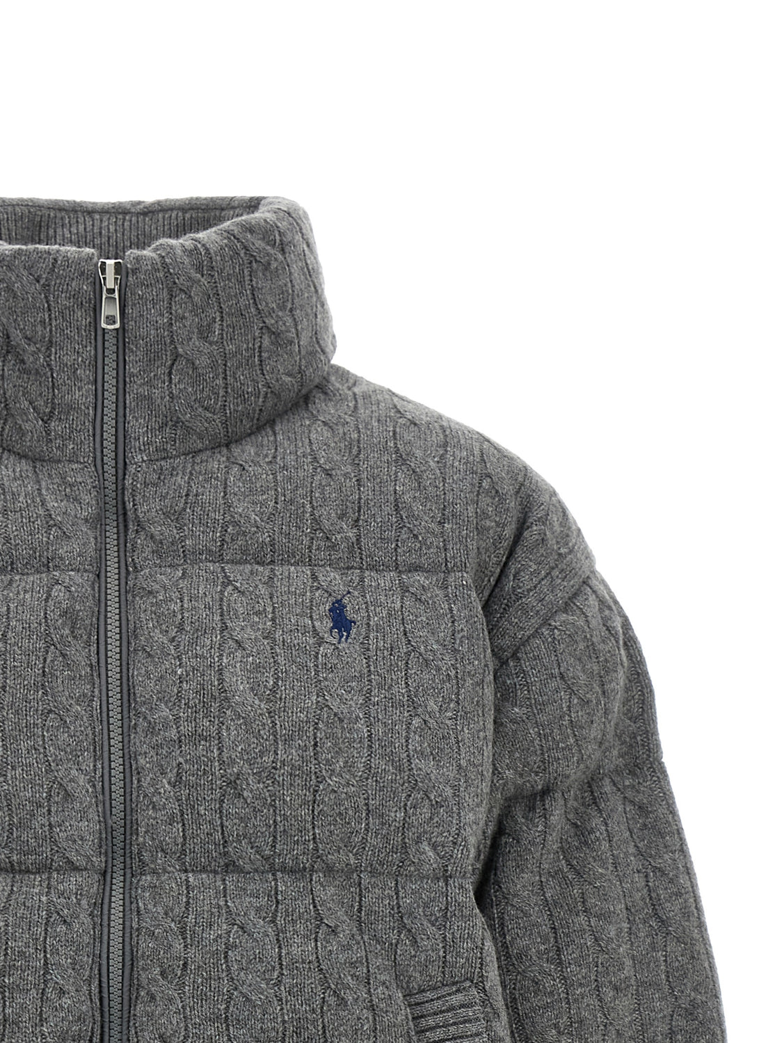 Gray Wool Full-Length Jacket