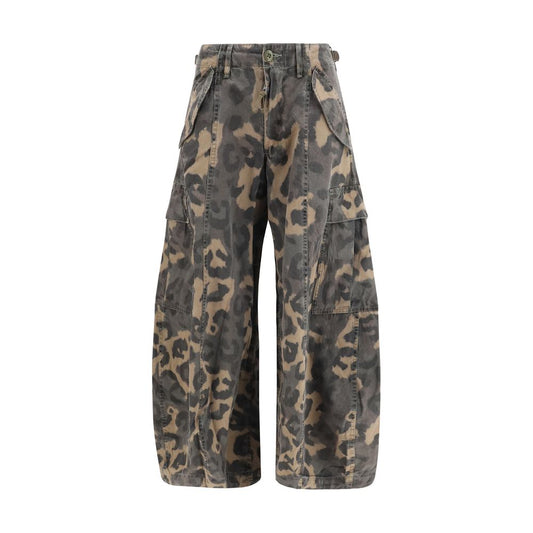 Brown Cotton Cargo Pants