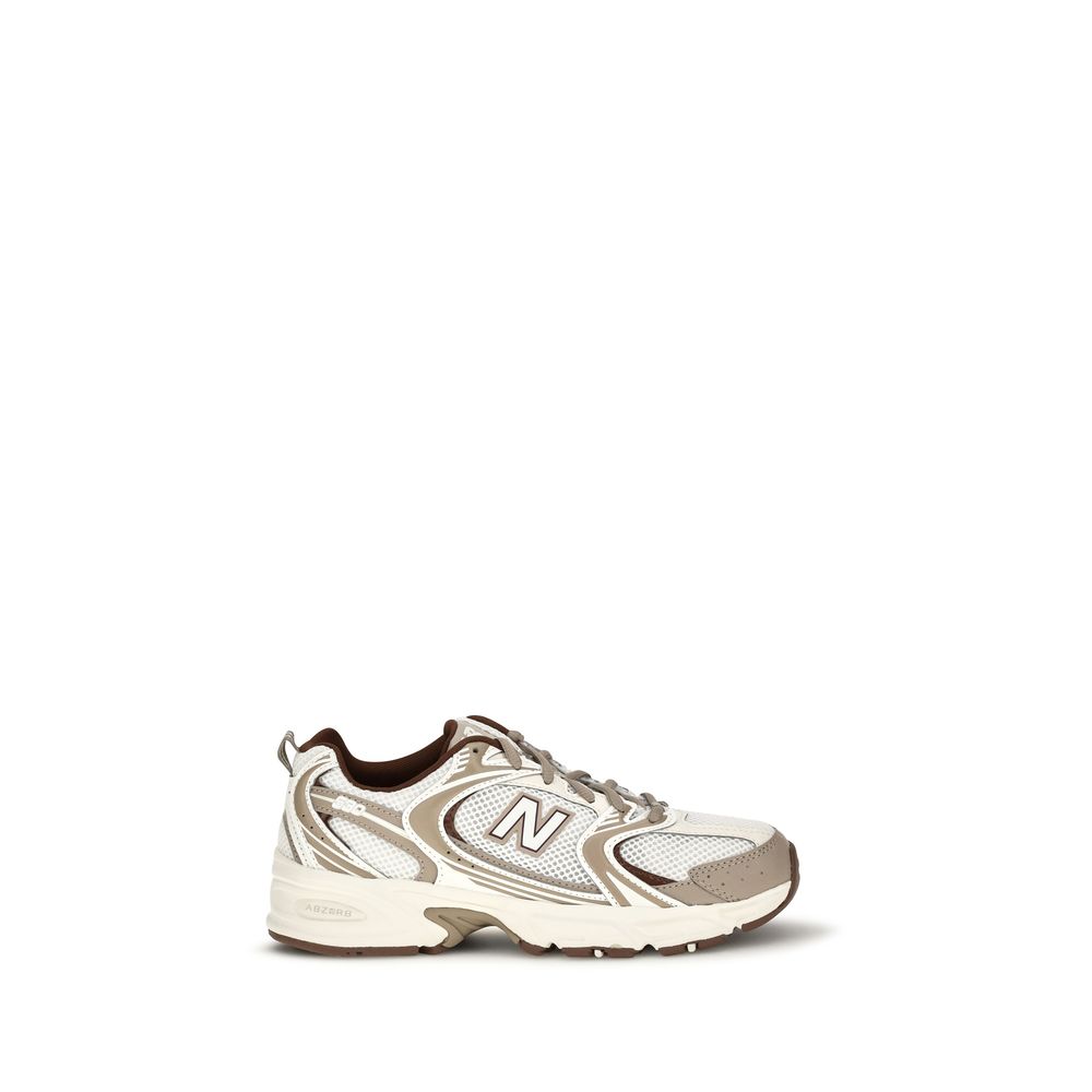 Silver Nylon Athletic Sneakers