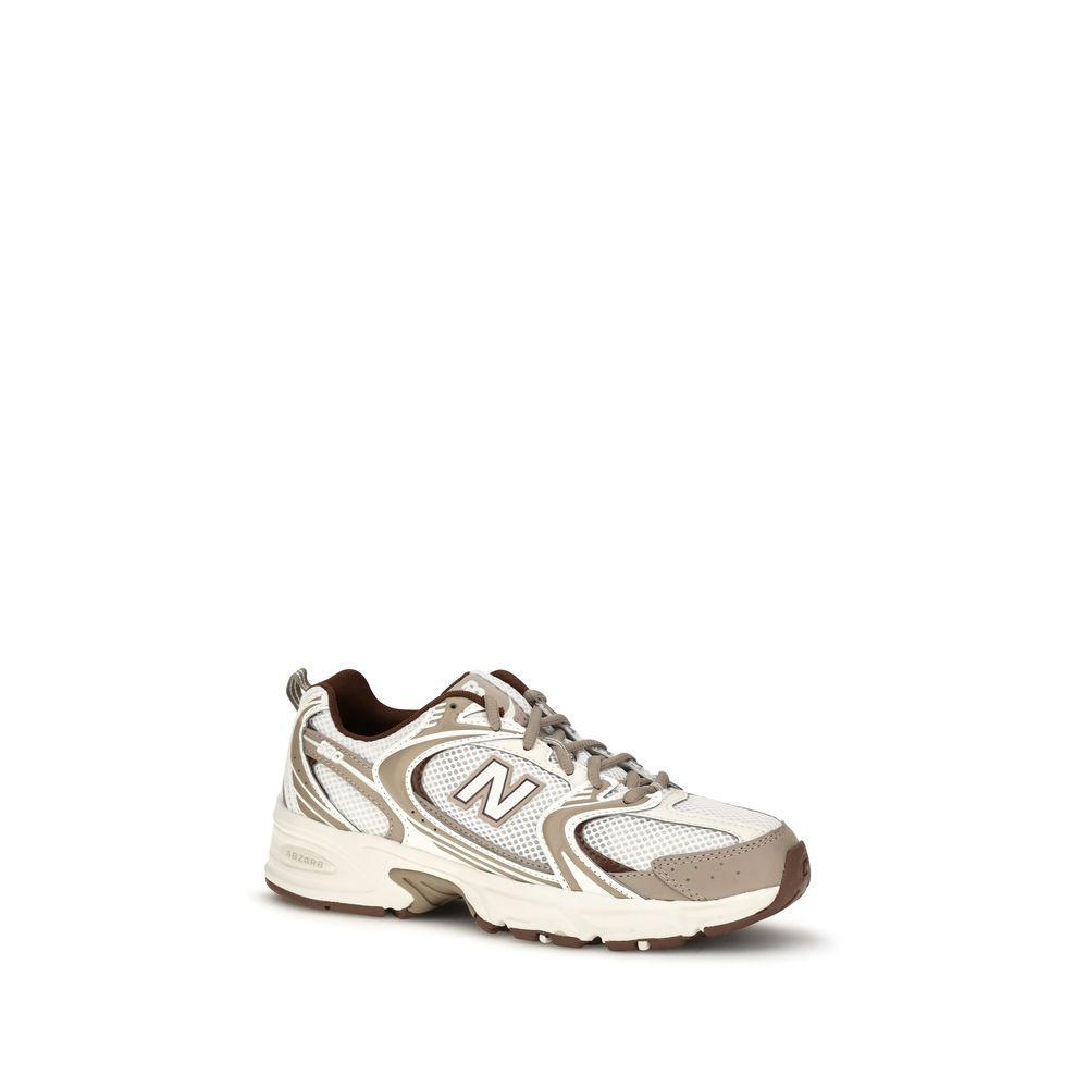 Silver Nylon Athletic Sneakers