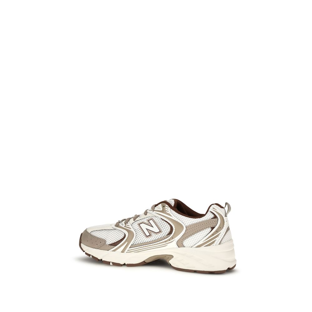 Silver Nylon Athletic Sneakers