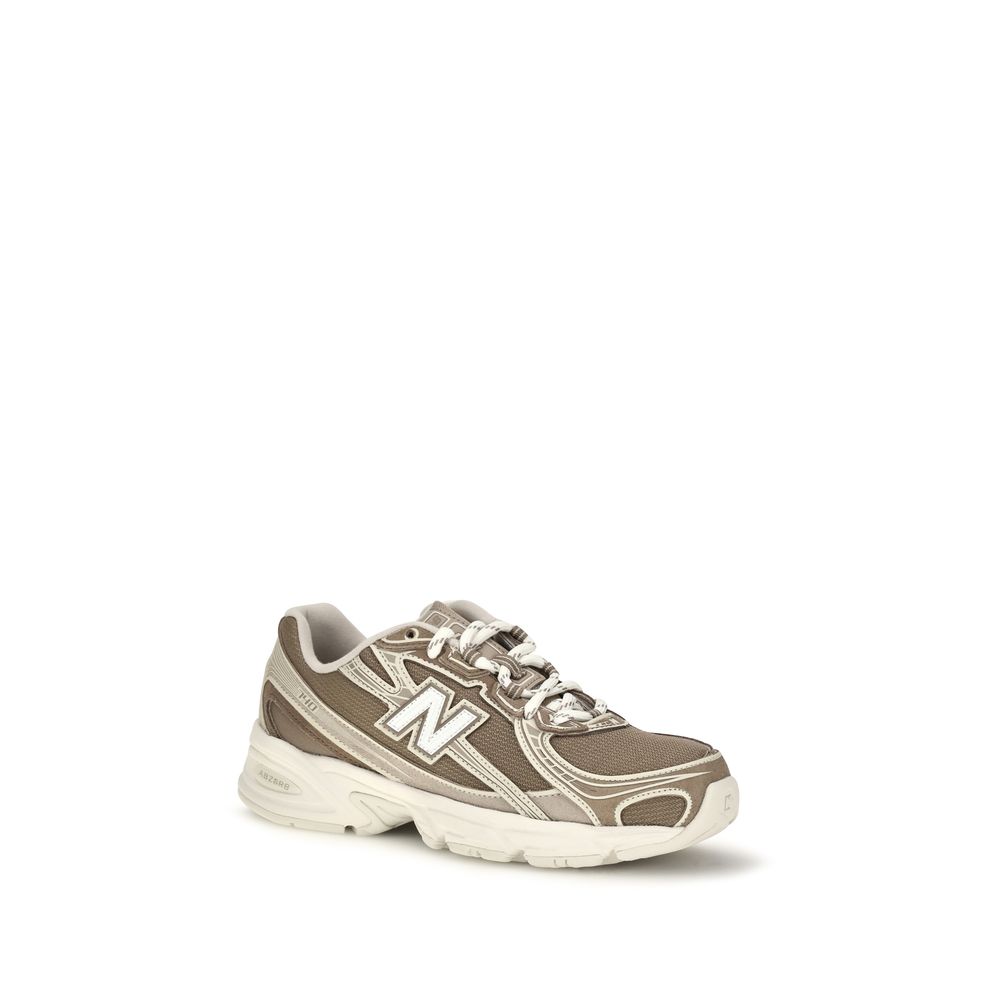 Beige Nylon Athletic Sneakers
