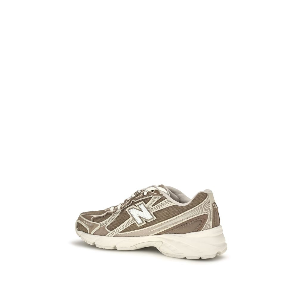 Beige Nylon Athletic Sneakers