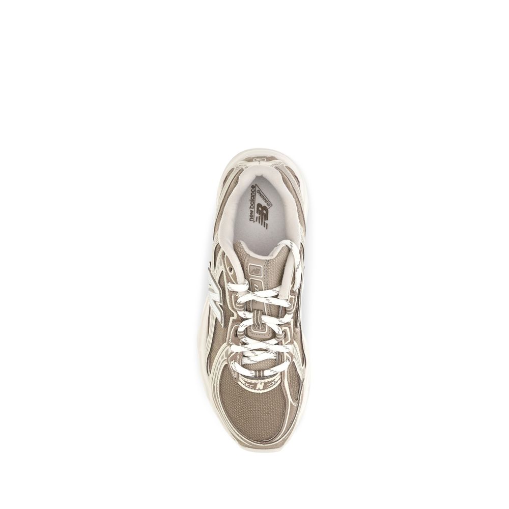 Beige Nylon Athletic Sneakers