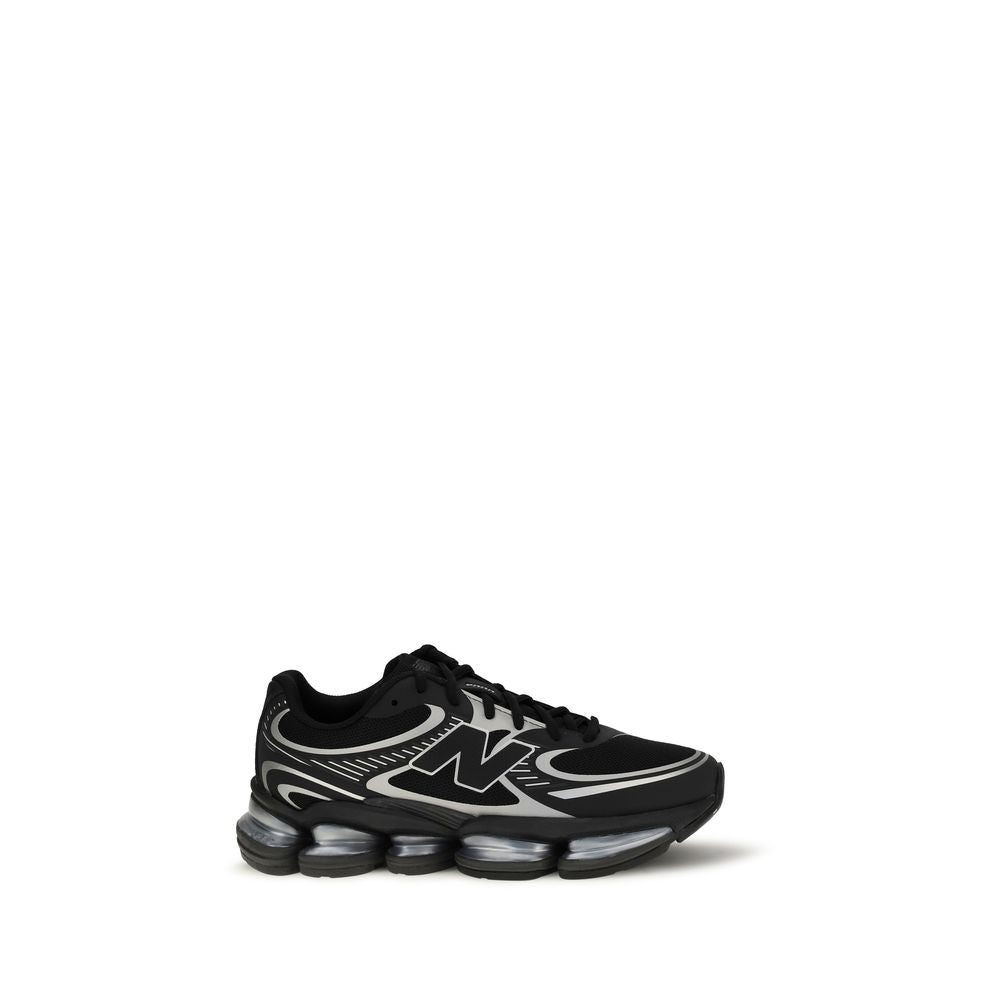 Black Fabric Athletic Sneakers
