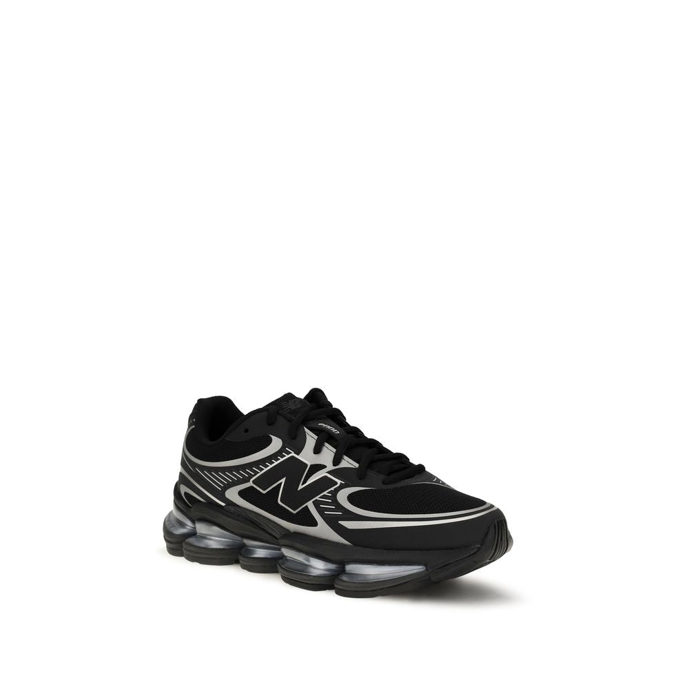 Black Fabric Athletic Sneakers