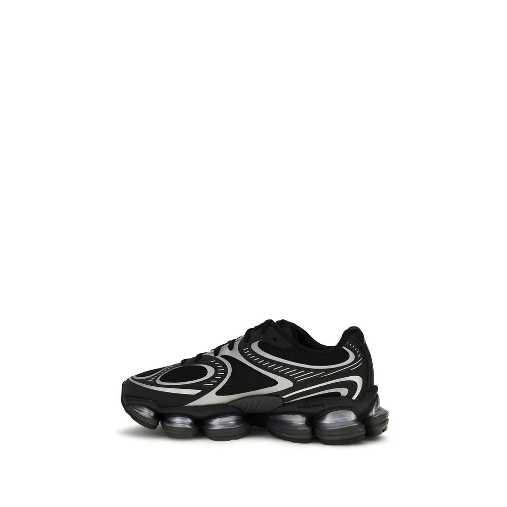 Black Fabric Athletic Sneakers