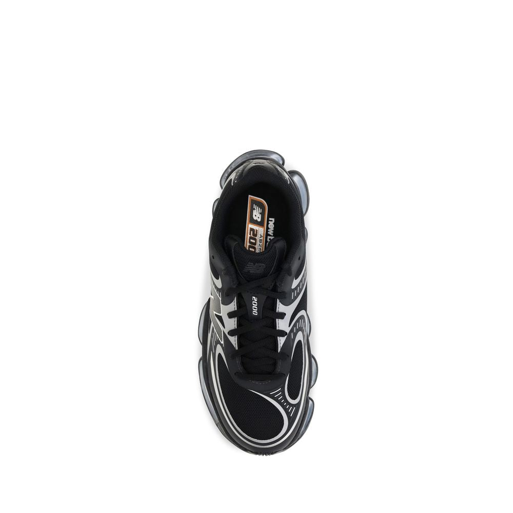 Black Fabric Athletic Sneakers