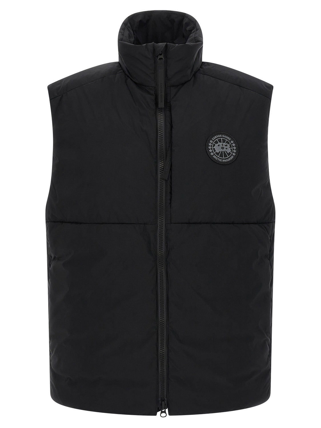 Black Polyamide Sleeveless Jacket
