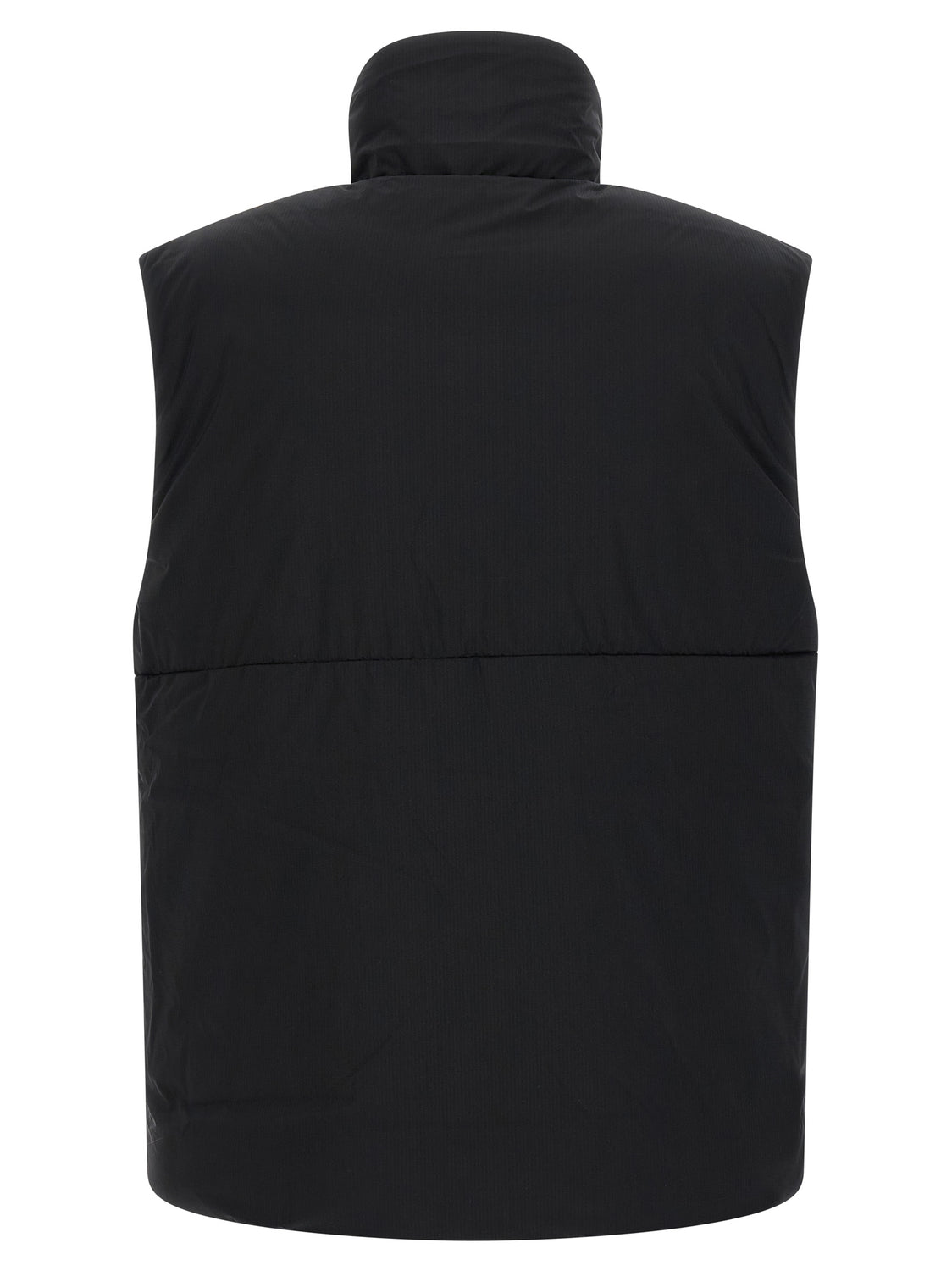 Black Polyamide Sleeveless Jacket