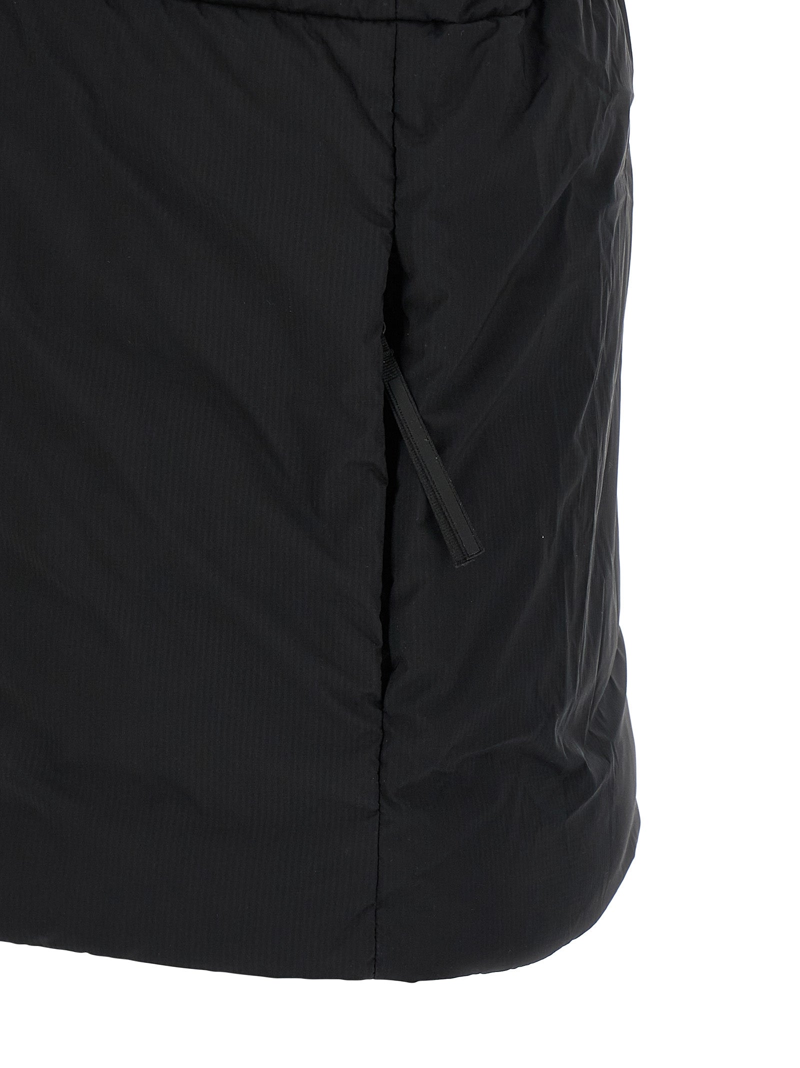Black Polyamide Sleeveless Jacket