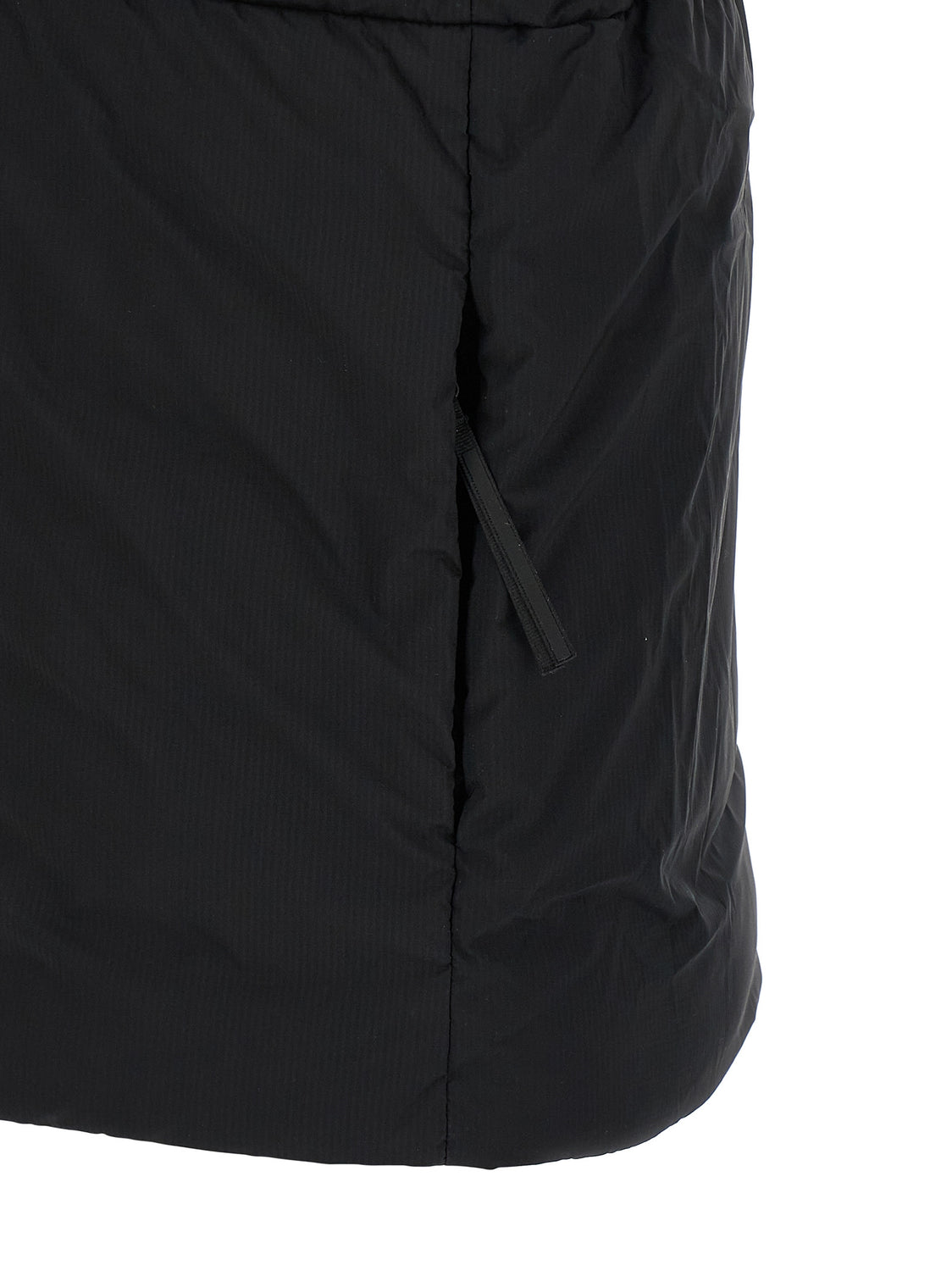 Black Polyamide Sleeveless Jacket