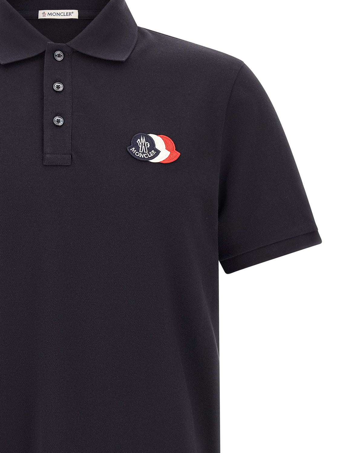 Blue Cotton Polo Shirt