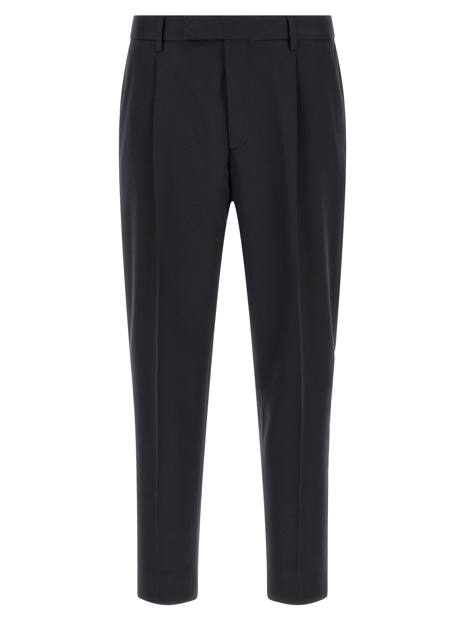 Blue Cotton Dress Pants