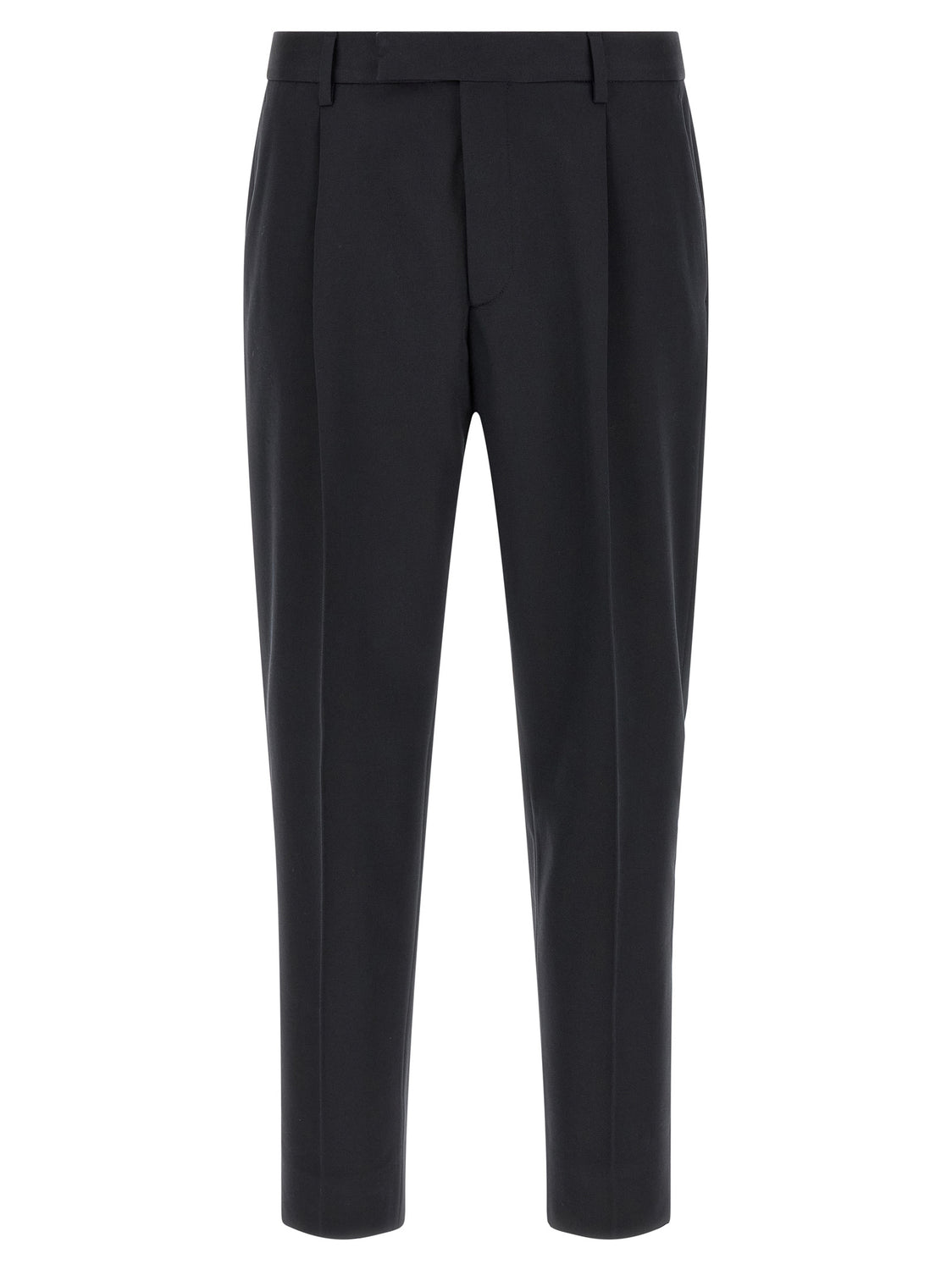 Blue Cotton Dress Pants