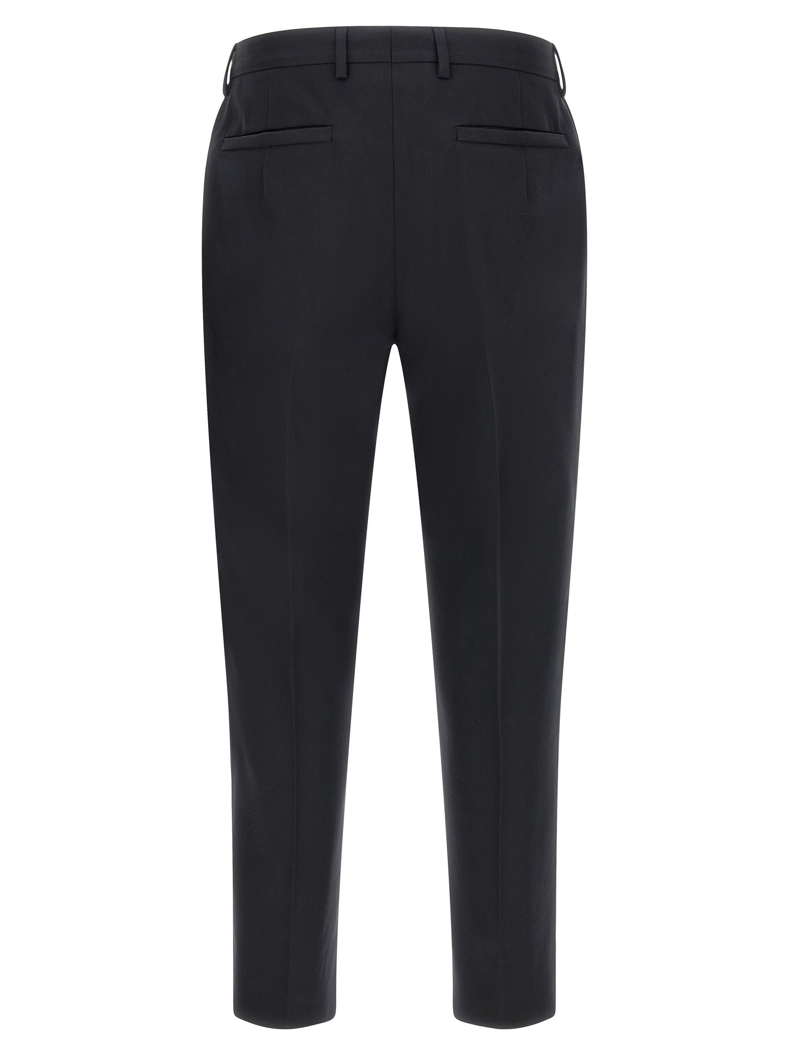 Blue Cotton Dress Pants