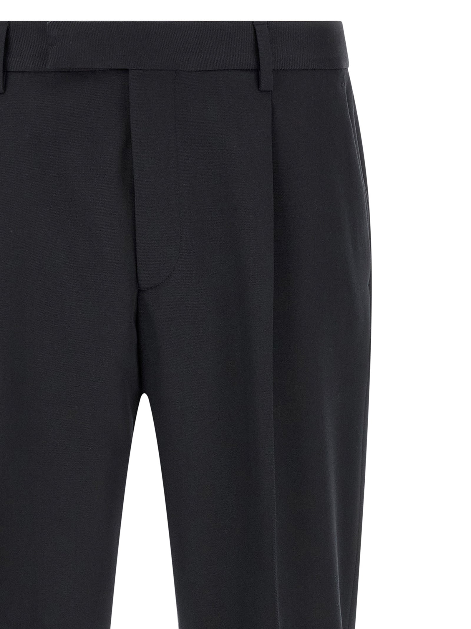 Blue Cotton Dress Pants
