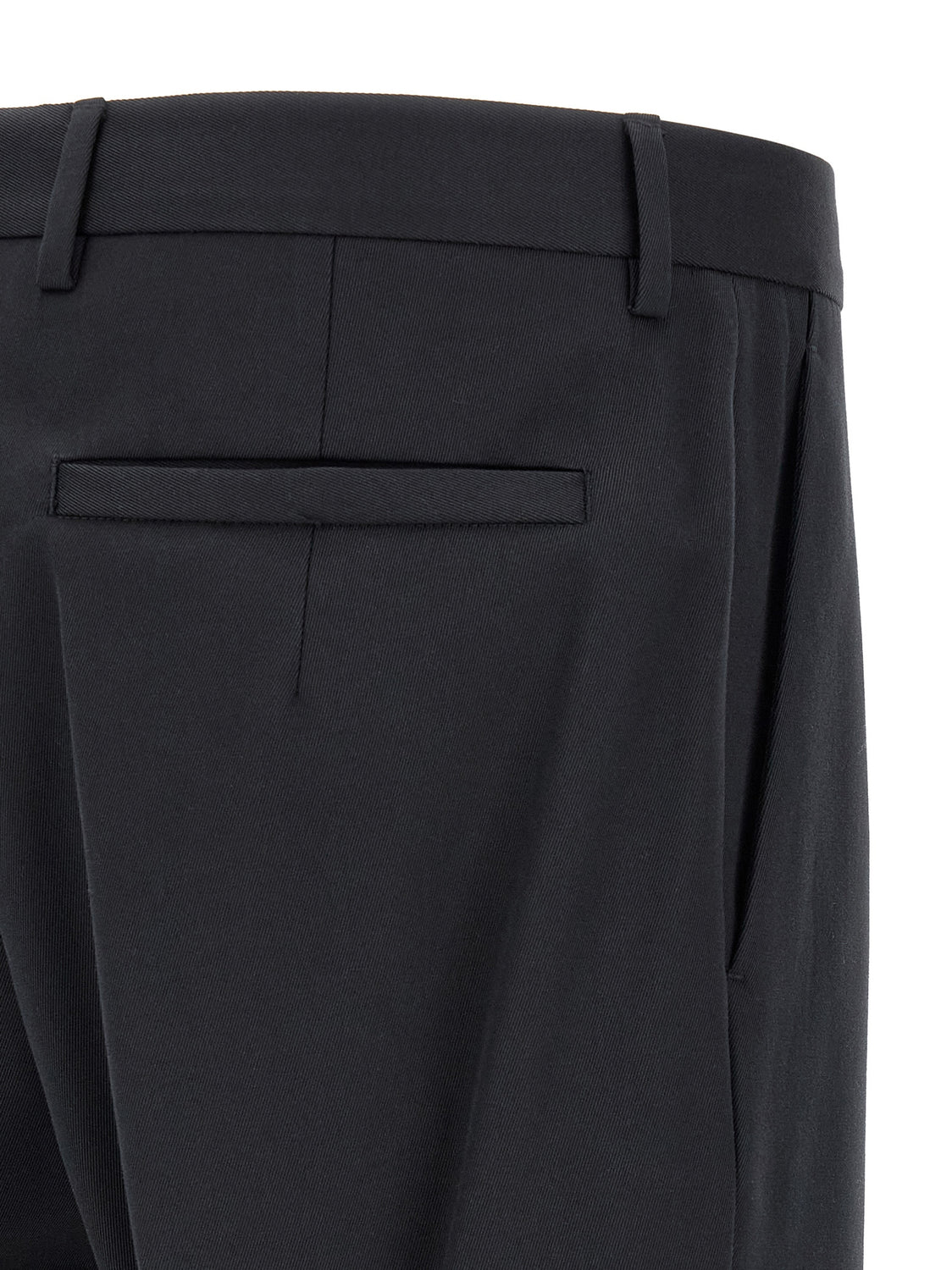 Blue Cotton Dress Pants