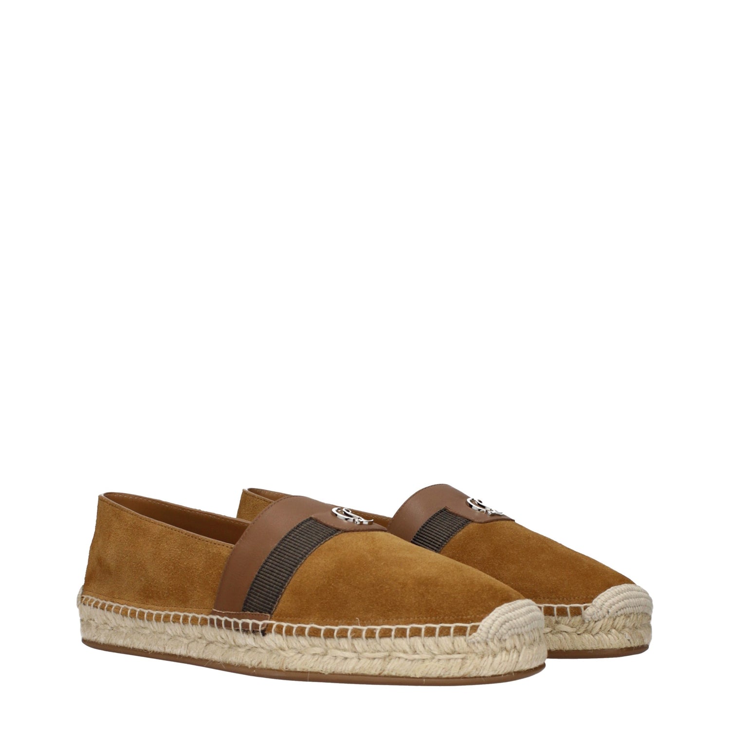 Brown Leather Espadrilles