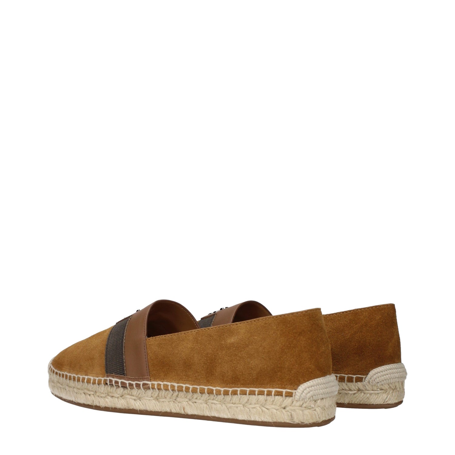 Brown Leather Espadrilles