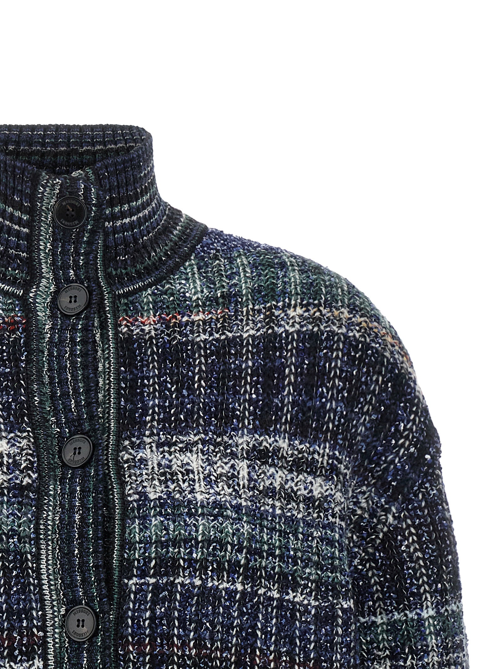 Blue Wool Cardigan