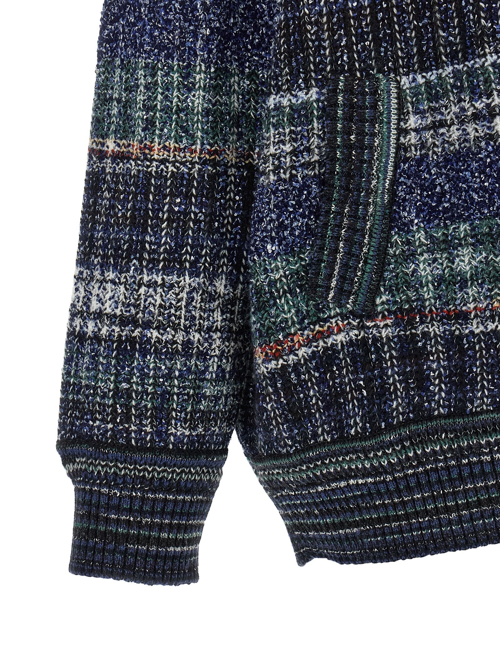 Blue Wool Cardigan
