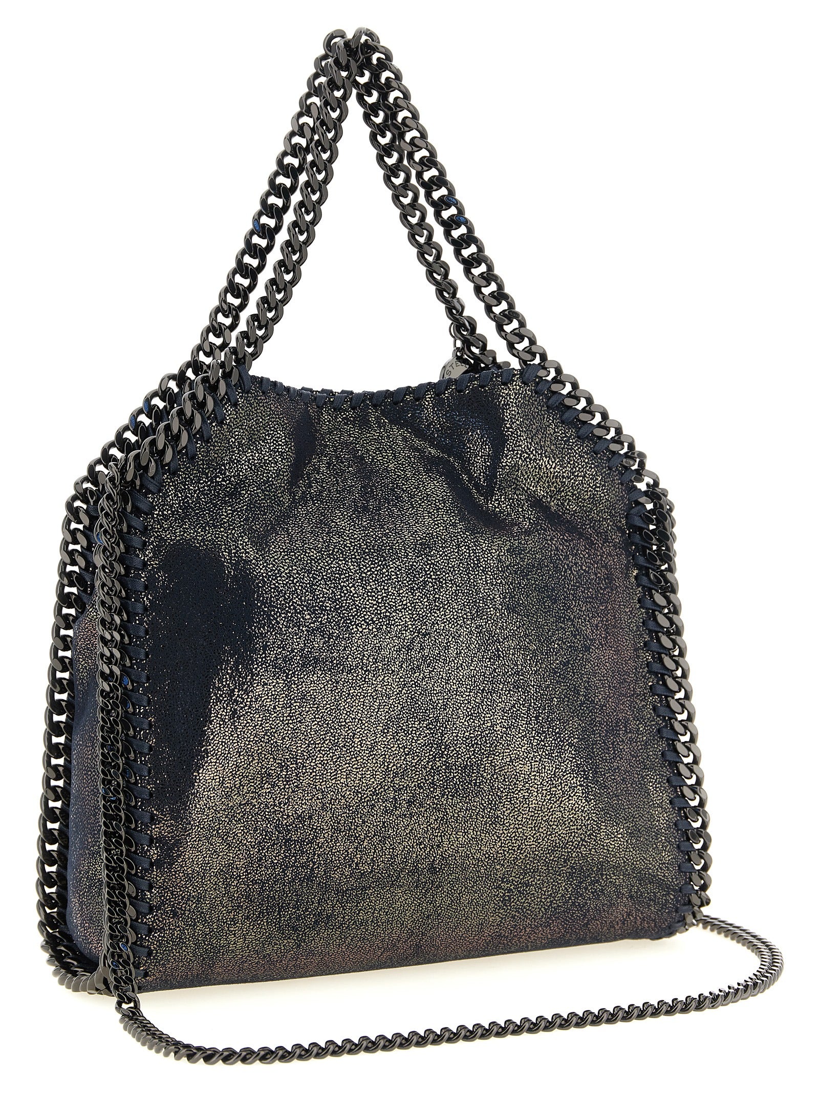 Blue Polyester Handbag