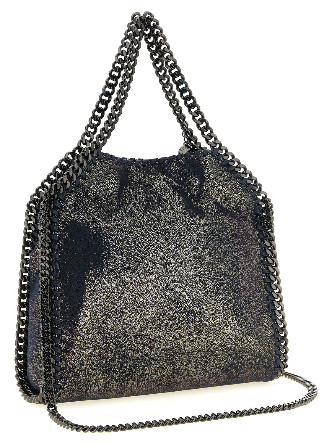 Blue Polyester Handbag