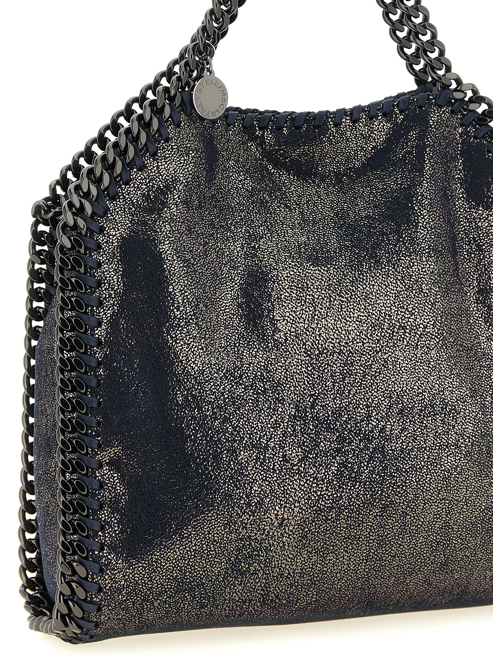 Blue Polyester Handbag