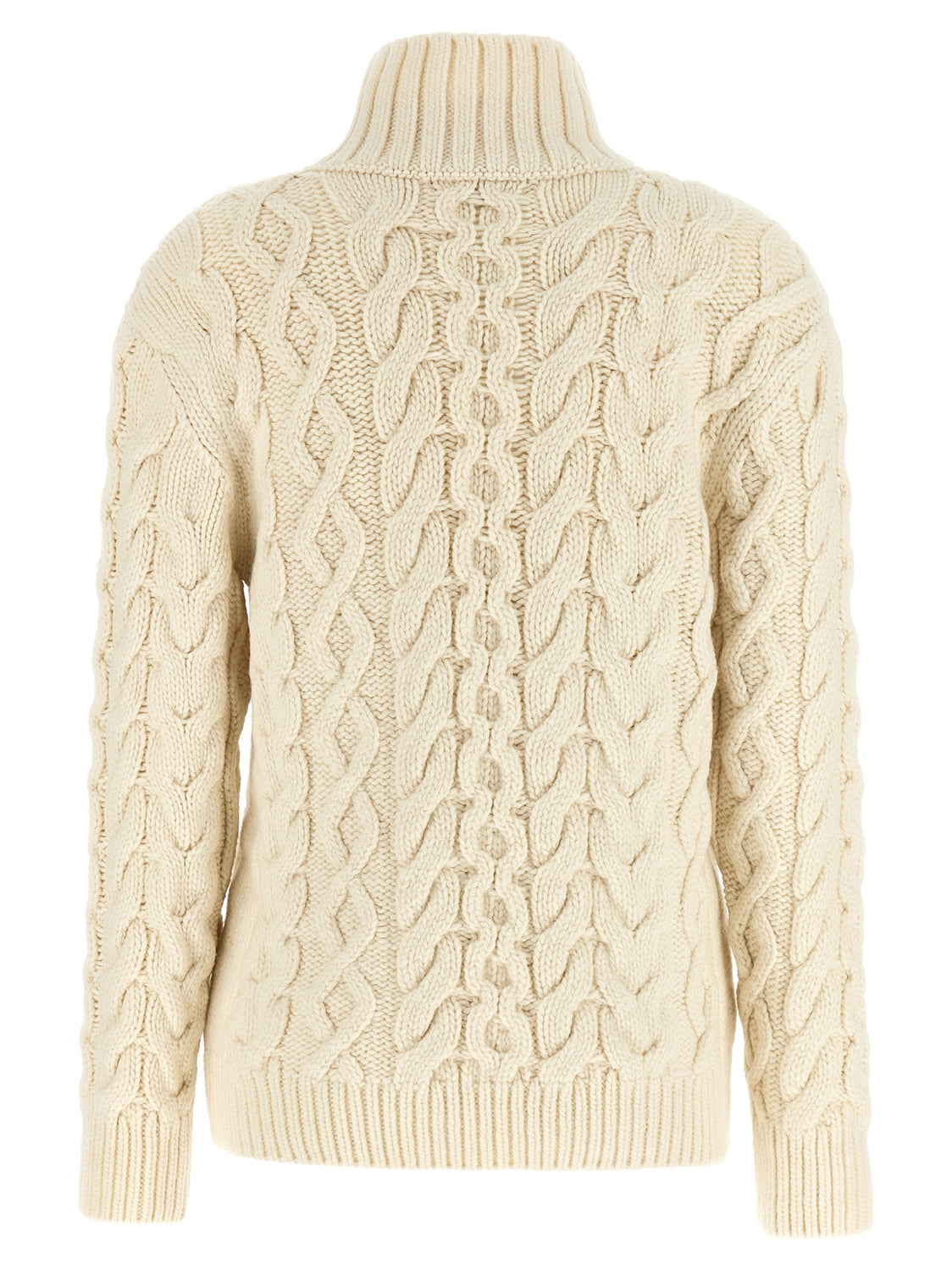 White Virgin Wool Cardigan