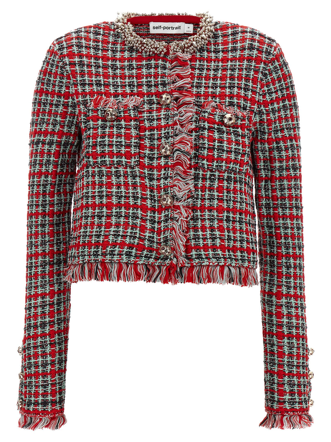 Multicolor Cotton Full-Length Jacket