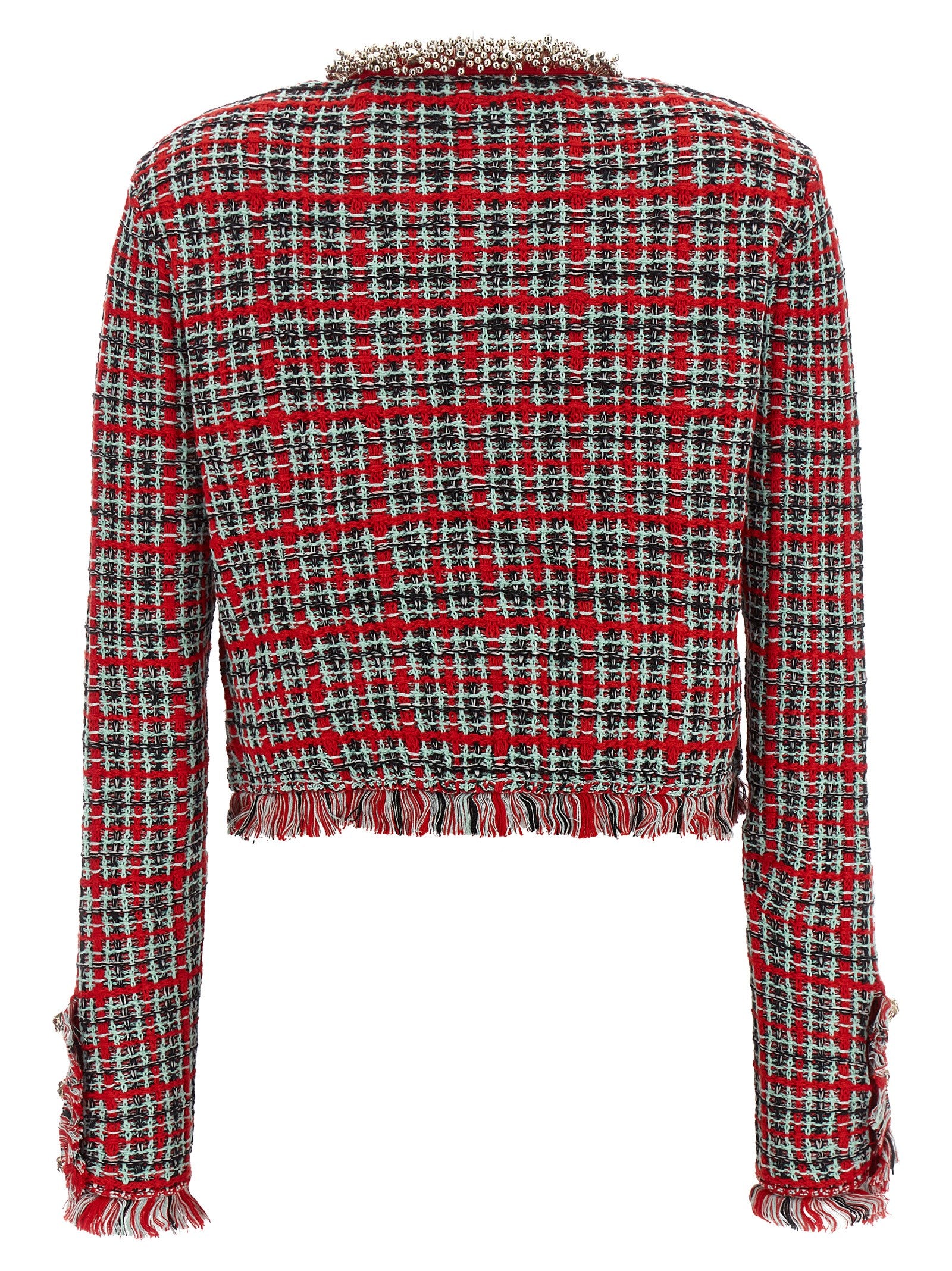 Multicolor Cotton Full-Length Jacket