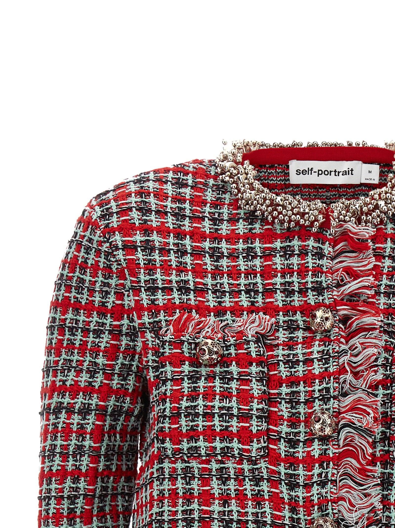 Multicolor Cotton Full-Length Jacket