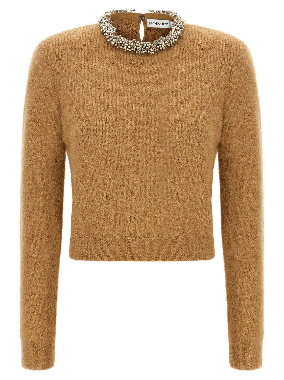 Brown Polyester Cardigan