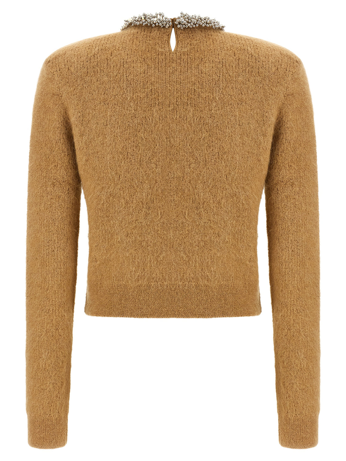 Brown Polyester Cardigan
