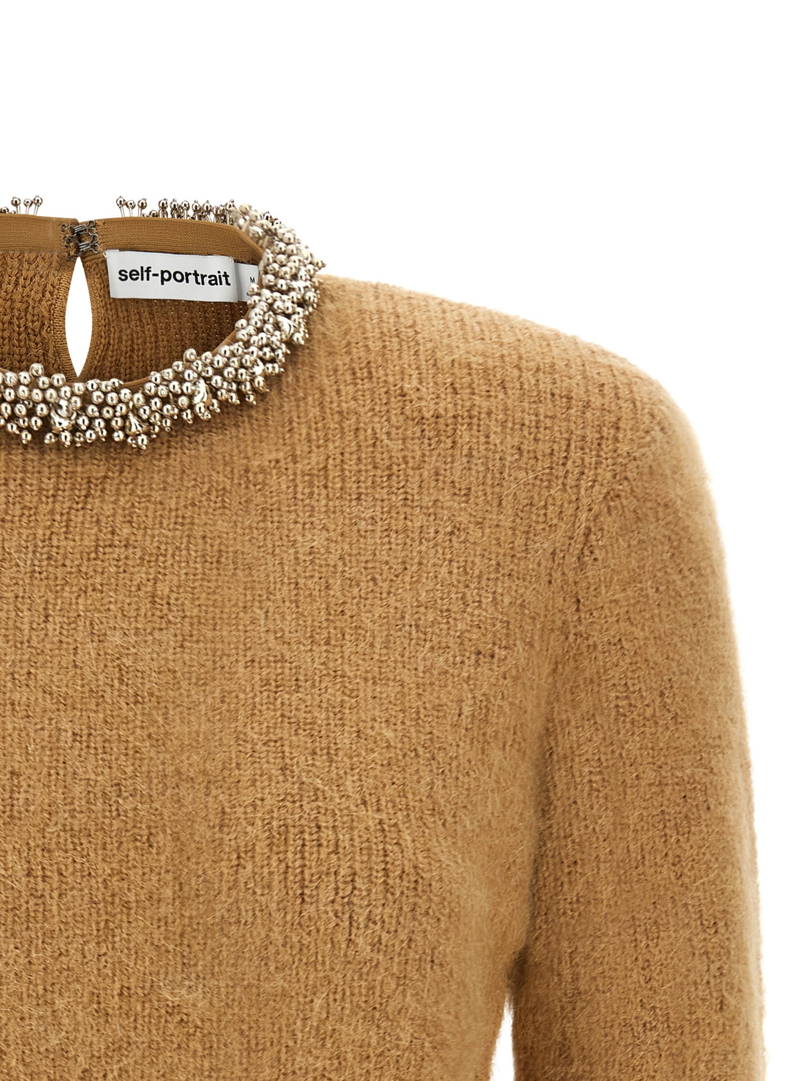 Brown Polyester Cardigan