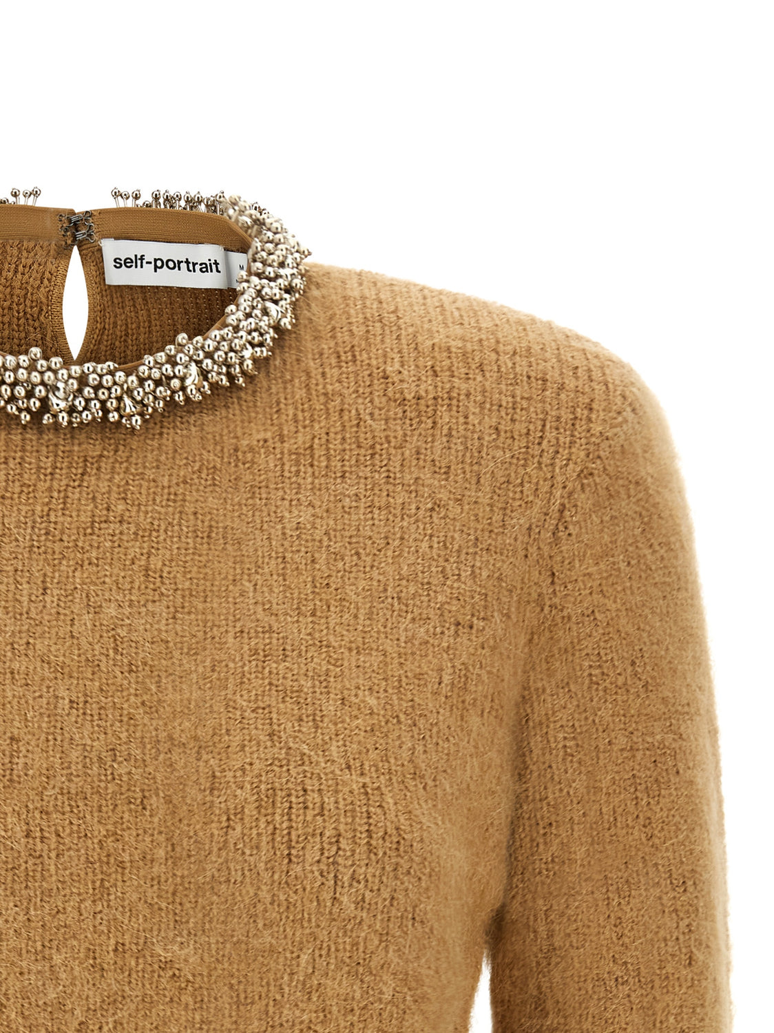 Brown Polyester Cardigan