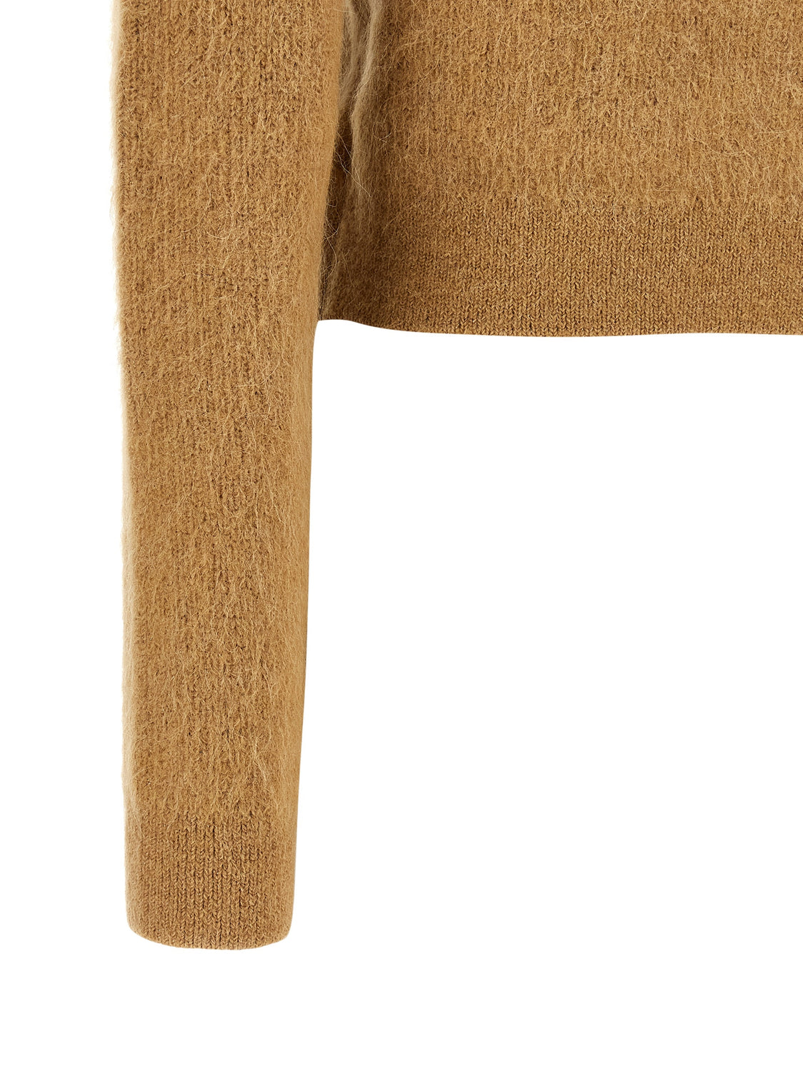 Brown Polyester Cardigan